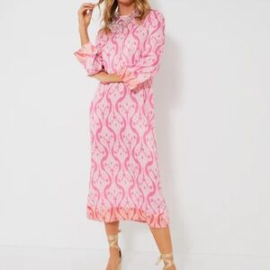 NWT Hyacinth House pink geometric caftan Hayes Dress XL